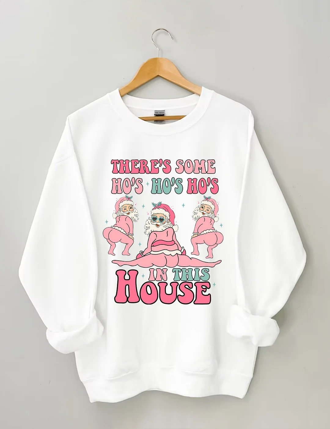 Women's Plus Size There's Some Ho's Ho's Ho's In This House Sweatshirt