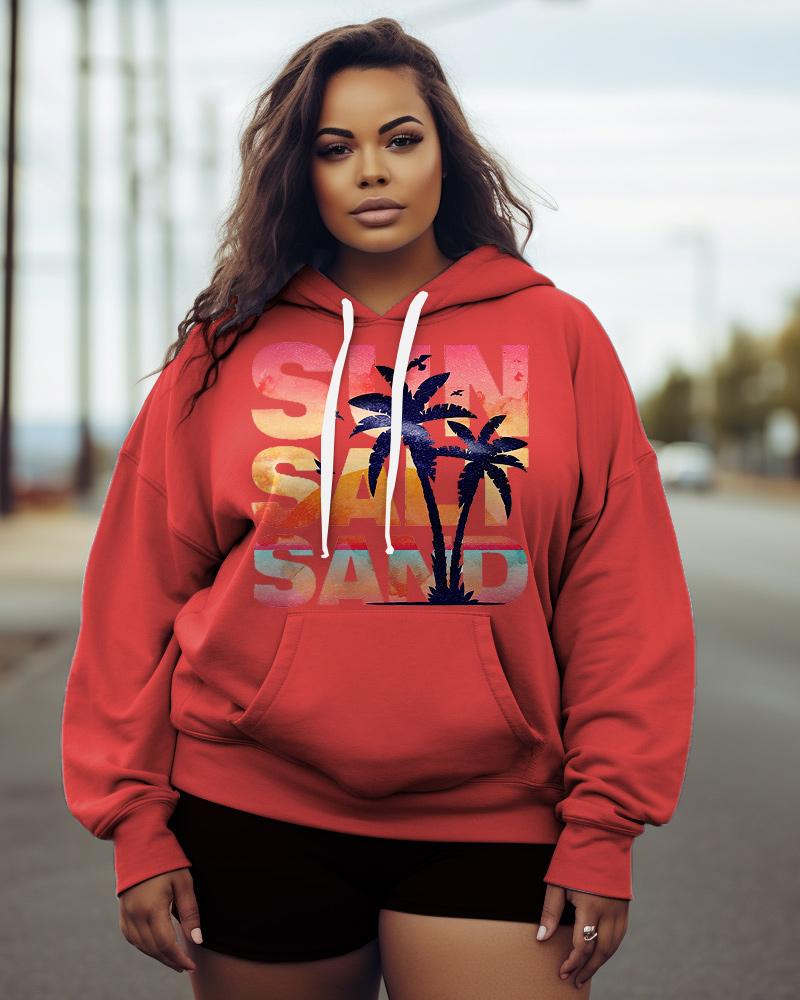 Women's Plus Sun Salt Sand Hoodie