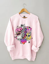 Women's Plus Size Retro Halloween Sweatshirt