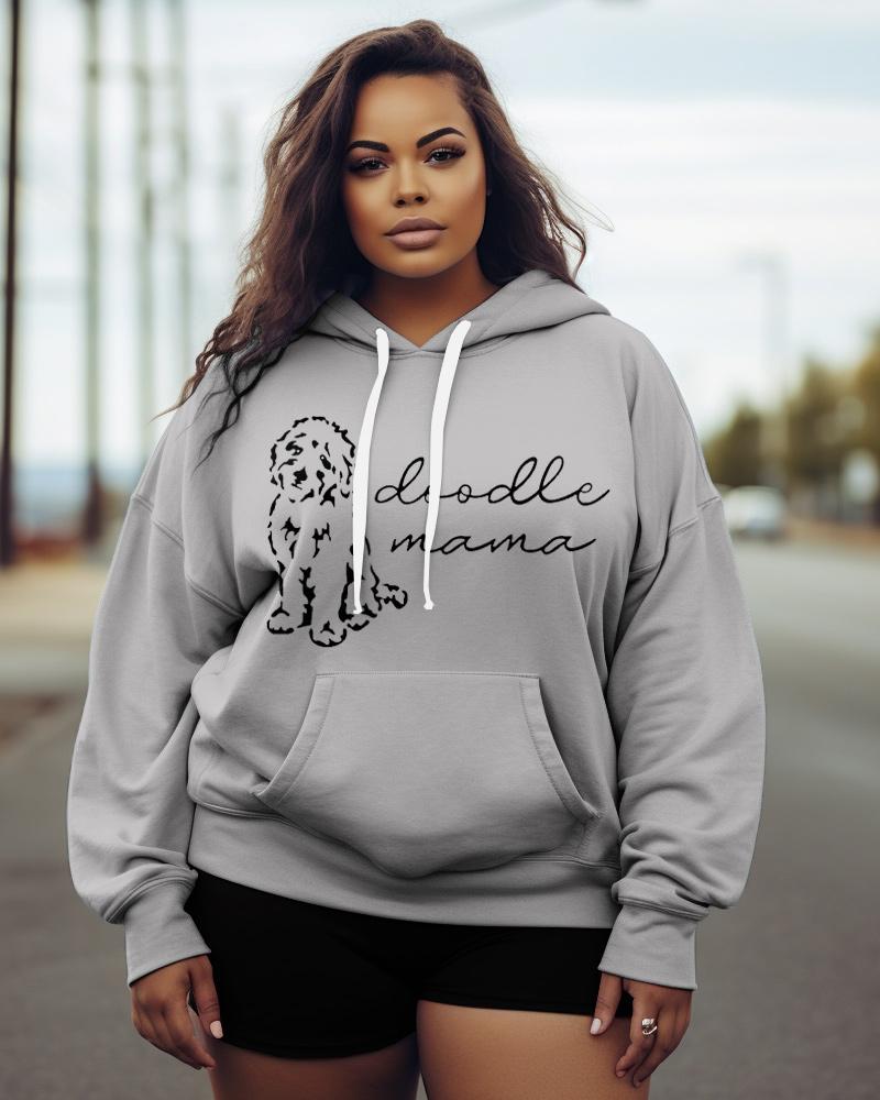 Women's Plus Doodle Mama Hoodie