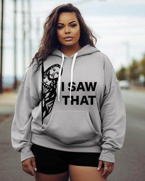 Women's Plus Ghost Reading Hoodie