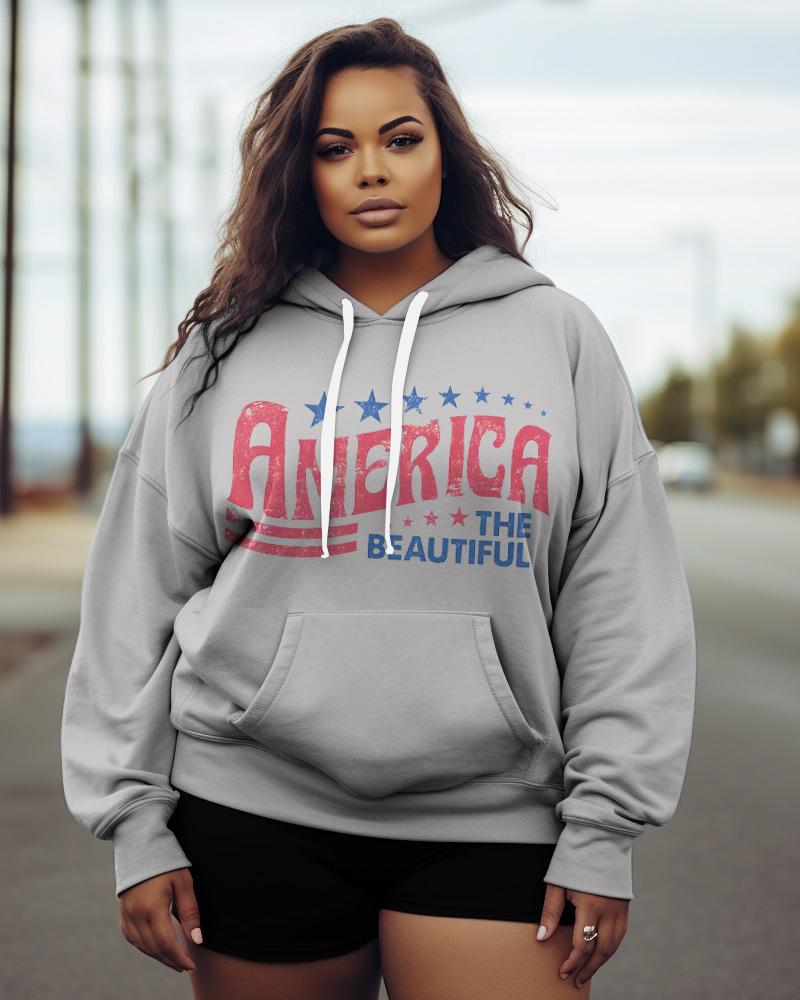 Women's Plus America The Beautiful Hoodie