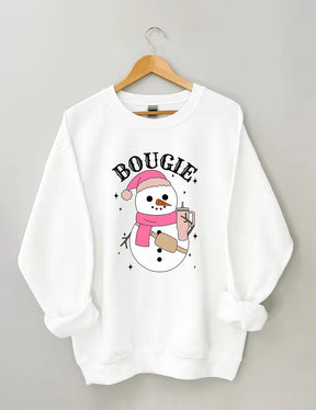 Women's Plus Size Bougie Snowman Sweatshirt