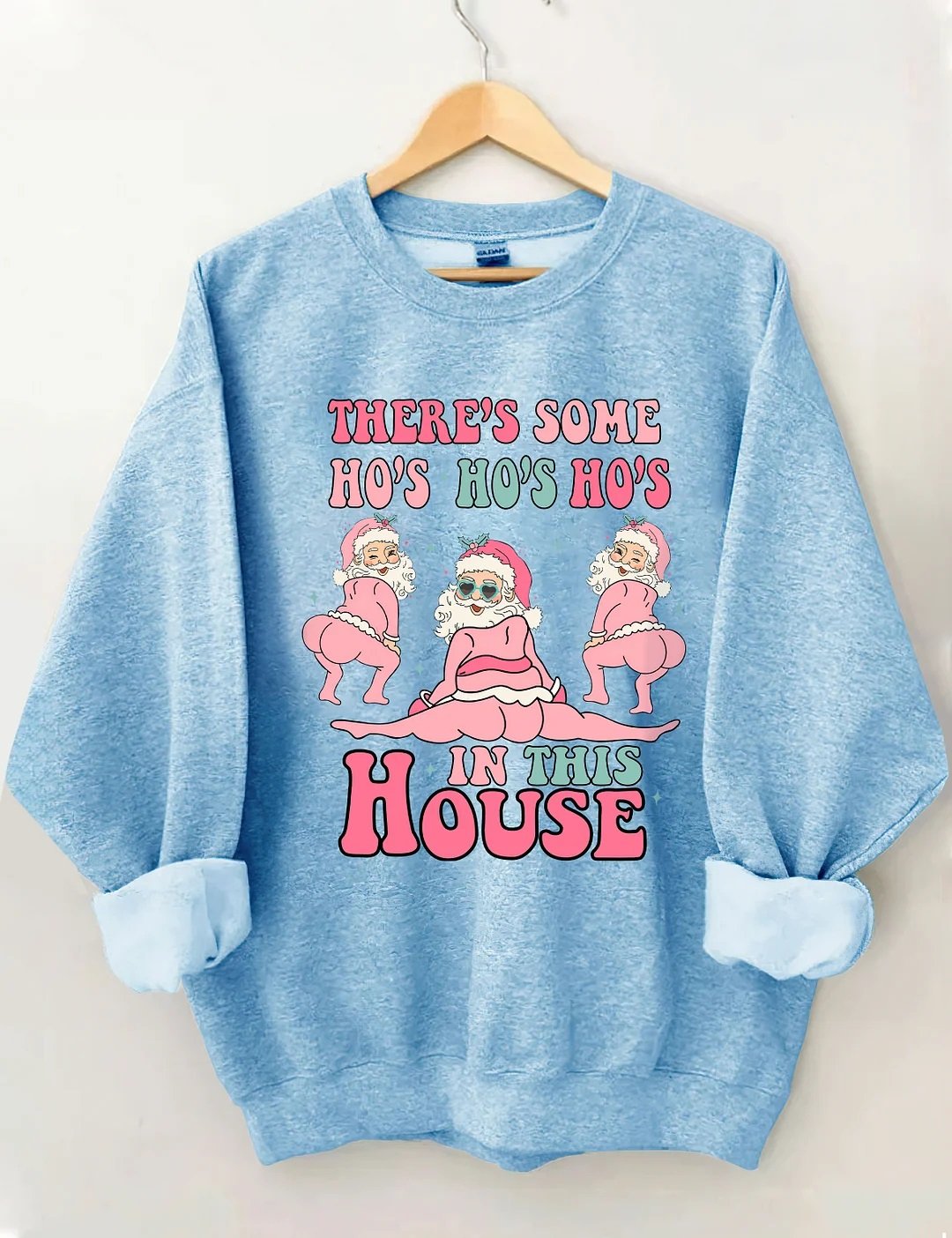 Women's Plus Size There's Some Ho's Ho's Ho's In This House Sweatshirt