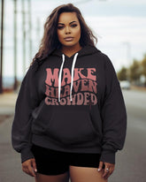 Women's Plus Make Heaven Crowded Christian Hoodie