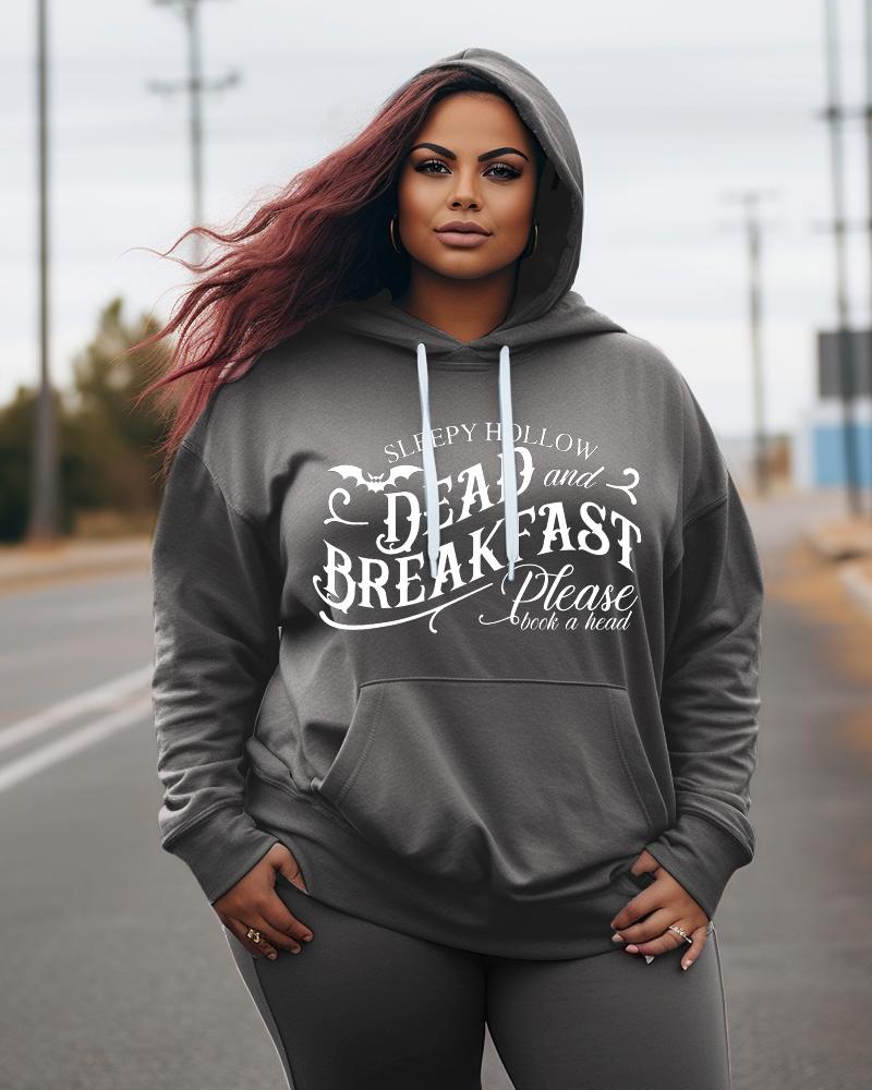 Women's Plus Sleepy Hollow Dead And Breakfast Hoodie