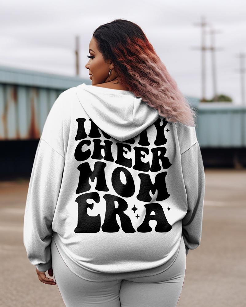 Women's Plus In My Cheer Mom Era Hoodie