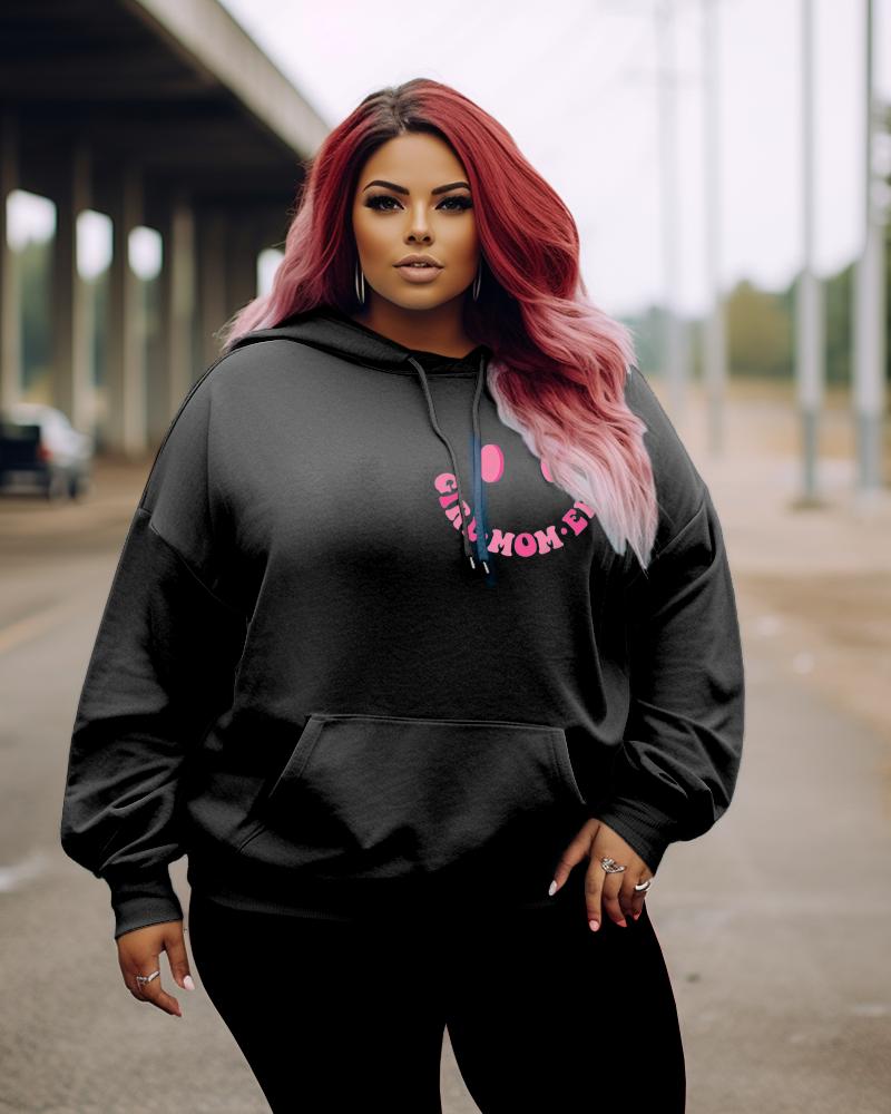 Women's Plus In My Girl Mom Era Hoodie