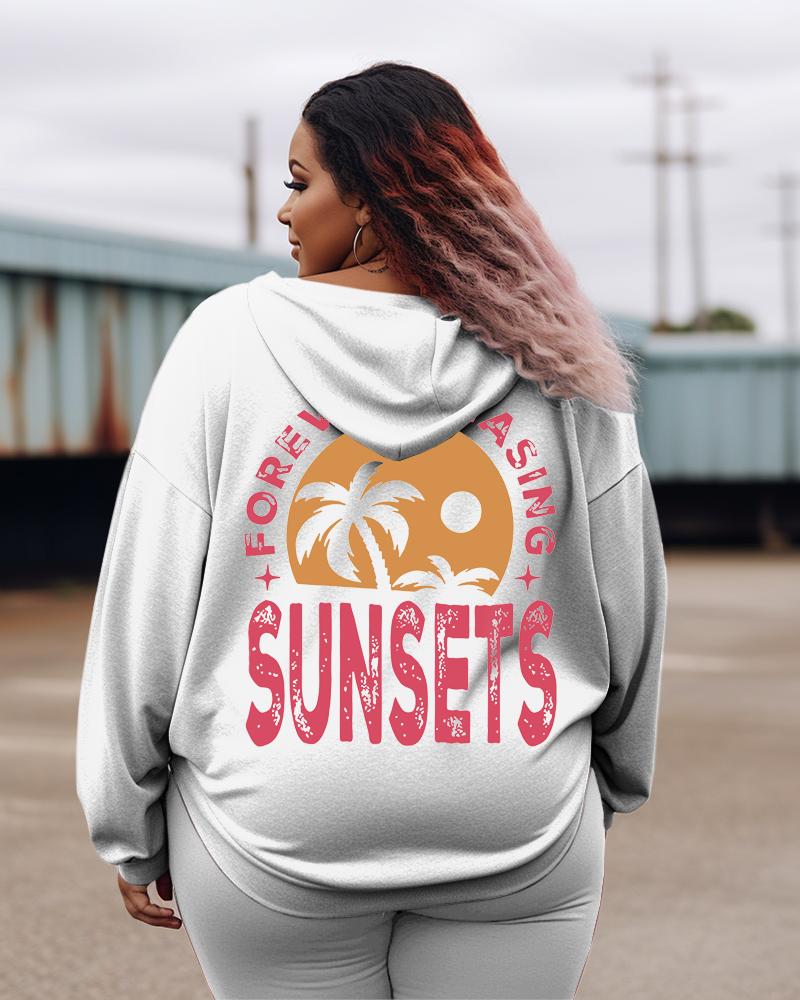 Women's Plus Forever Chasing Sunsets Hoodie