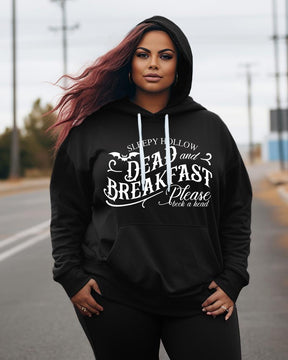 Women's Plus Sleepy Hollow Dead And Breakfast Hoodie