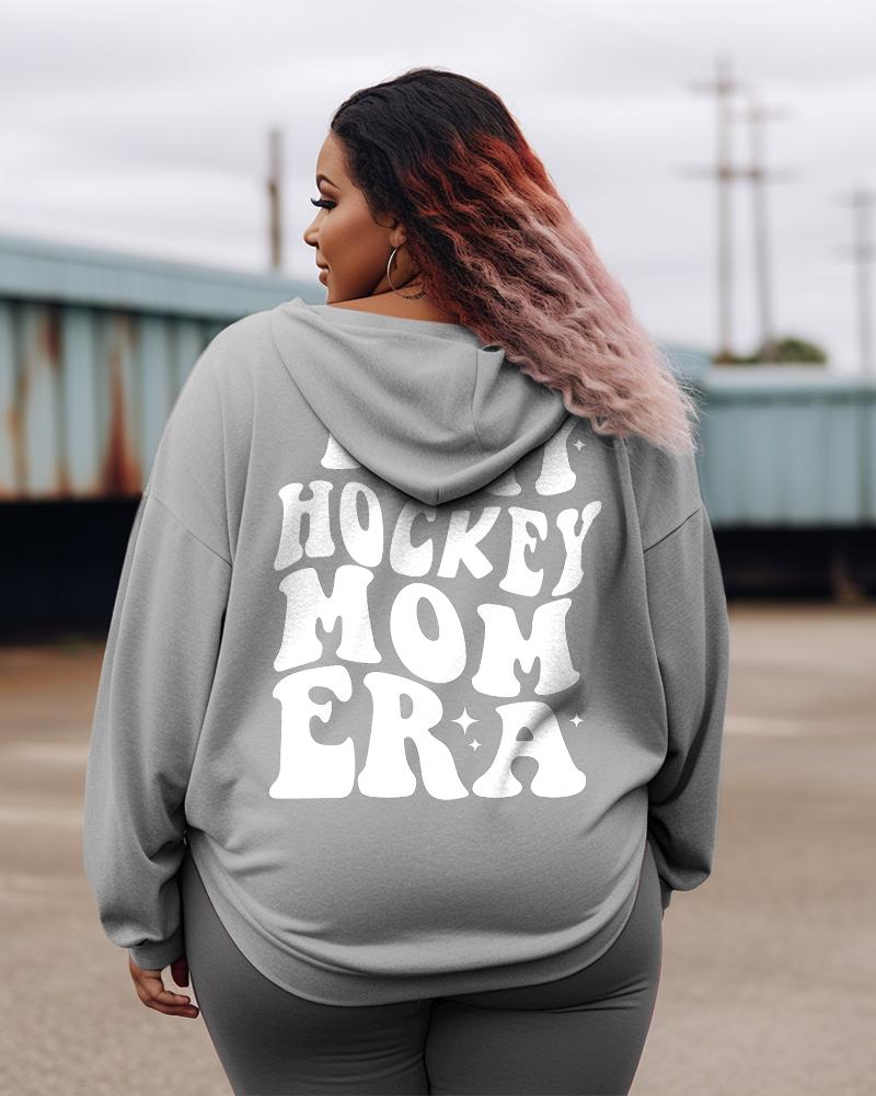 Women's Plus In My Hockey Mom Era Hoodie