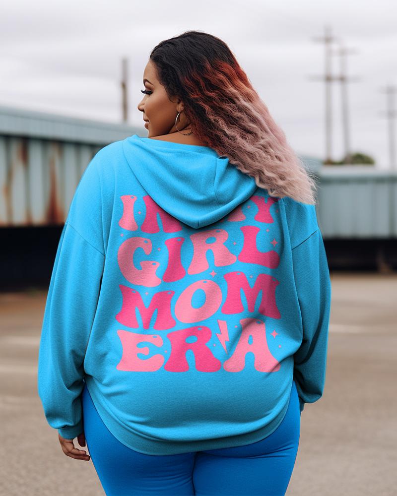 Women's Plus In My Girl Mom Era Hoodie