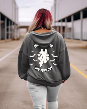 Women's Plus Spook Around And Find Out Hoodie