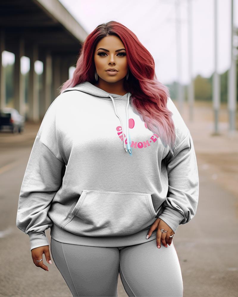 Women's Plus In My Girl Mom Era Hoodie