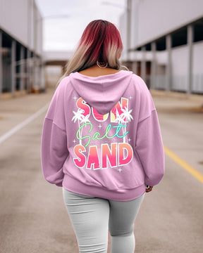 Women's Plus Sun Salt Sand Hoodie