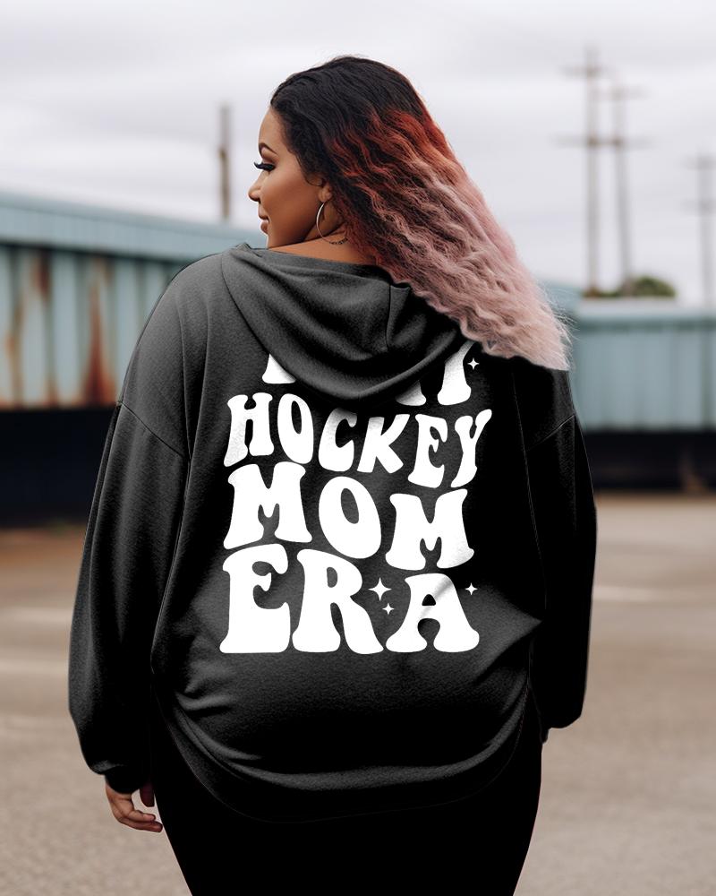 Women's Plus In My Hockey Mom Era Hoodie