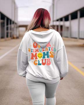 Women's Plus Overstimulated Moms Club Hoodie