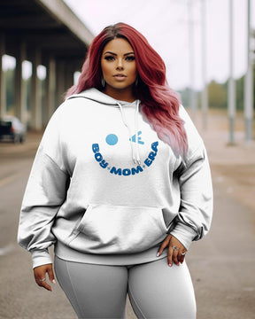 Women's Plus In My Boy Mom Era Hoodie