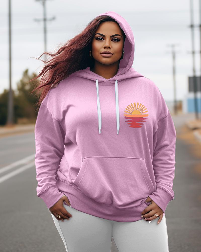 Women's Plus Lets Watch The Sunset Hoodie