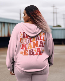 Women's Plus In My Football Mama Era Hoodie