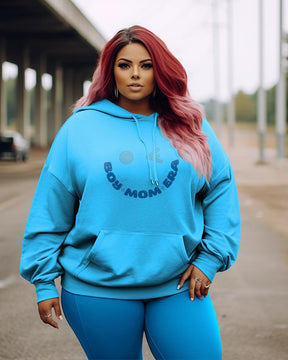 Women's Plus In My Boy Mom Era Hoodie