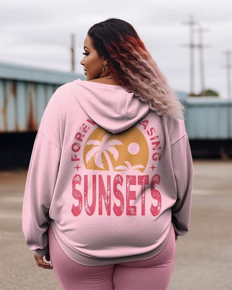 Women's Plus Forever Chasing Sunsets Hoodie