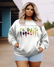 Women's Plus Size Casual Let's Root For Each Other Sweatshirt