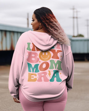 Women's Plus In My Boy Mom Era Hoodie