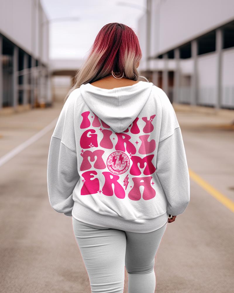 Women's Plus In My Girl Mom Era Sweatshirt Hoodie