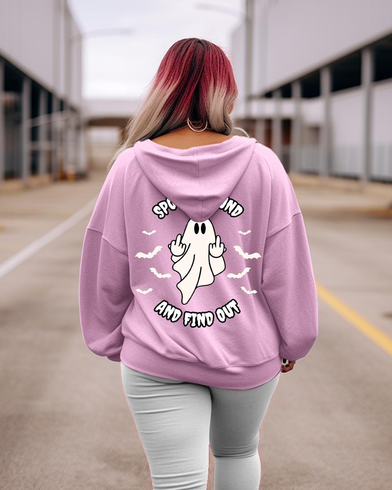 Women's Plus Spook Around And Find Out Hoodie