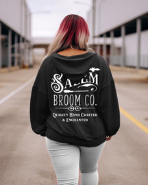 Women's Plus Salem Broom Co Halloween Hoodie