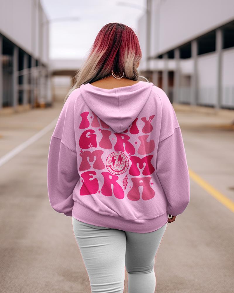 Women's Plus In My Girl Mom Era Sweatshirt Hoodie