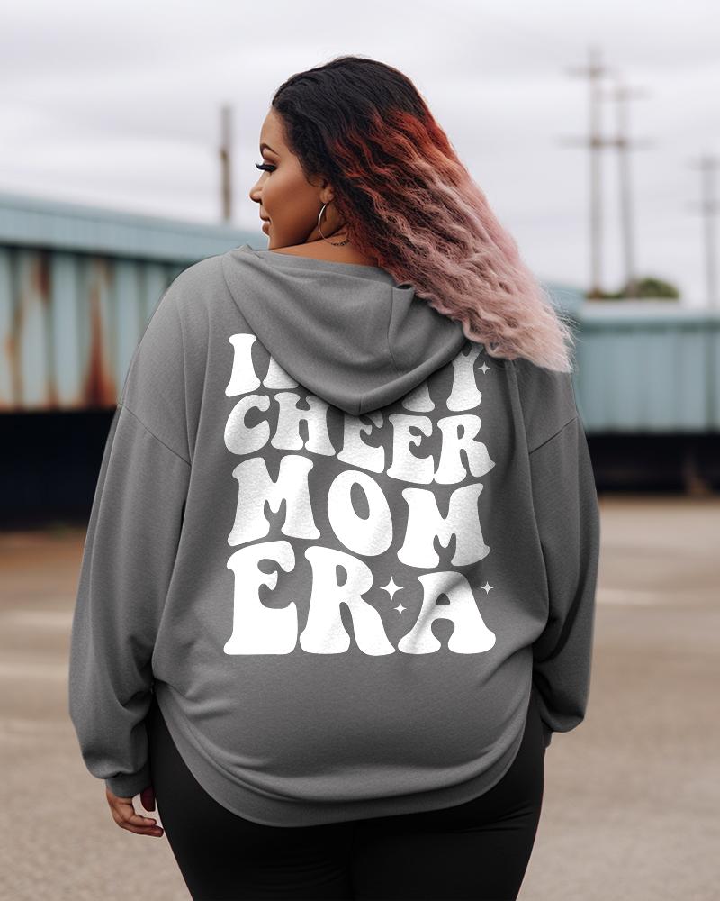 Women's Plus In My Cheer Mom Era Hoodie