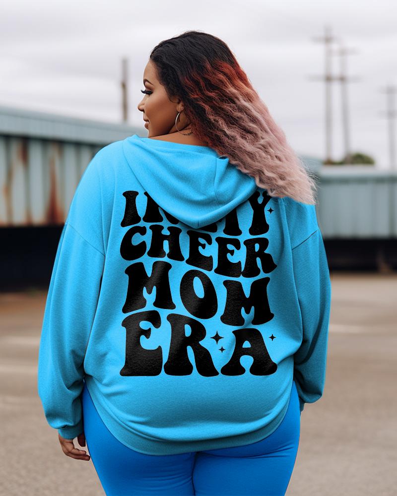 Women's Plus In My Cheer Mom Era Hoodie