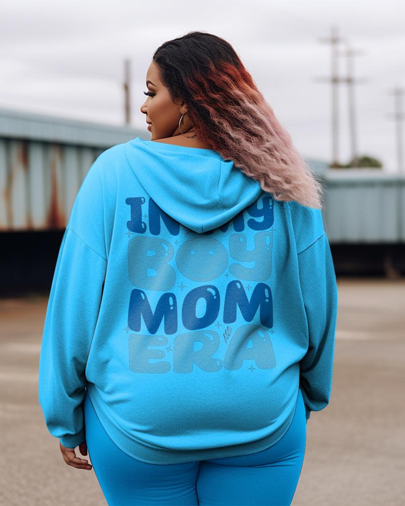 Women's Plus In My Boy Mom Era Hoodie