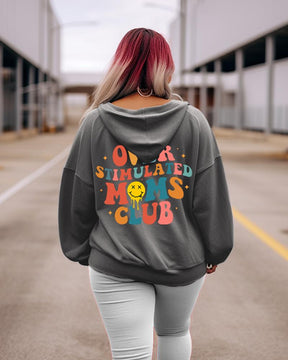 Women's Plus Overstimulated Moms Club Hoodie