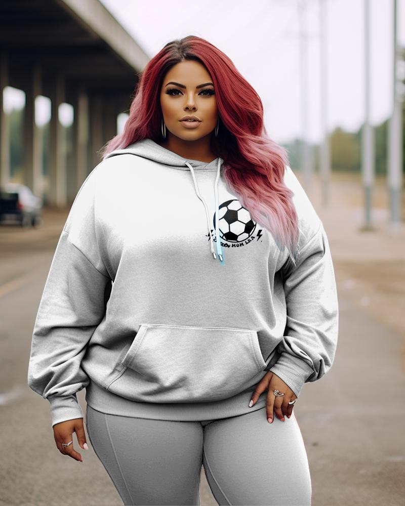 Women's Plus In My Soccer Mom Era Hoodie