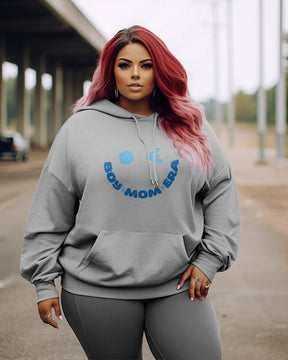 Women's Plus In My Boy Mom Era Hoodie