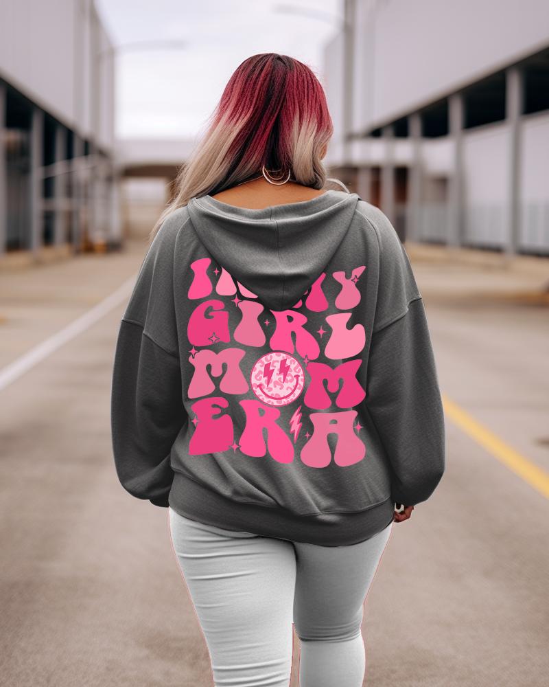 Women's Plus In My Girl Mom Era Sweatshirt Hoodie