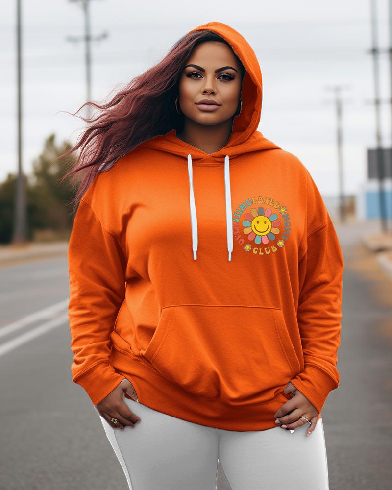 Women's Plus Overstimulated Moms Club Hoodie