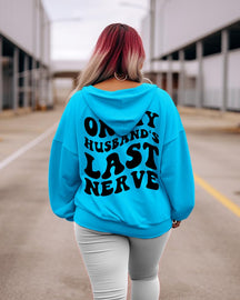 Women's Plus On My Husband's Last Nerve Hoodie