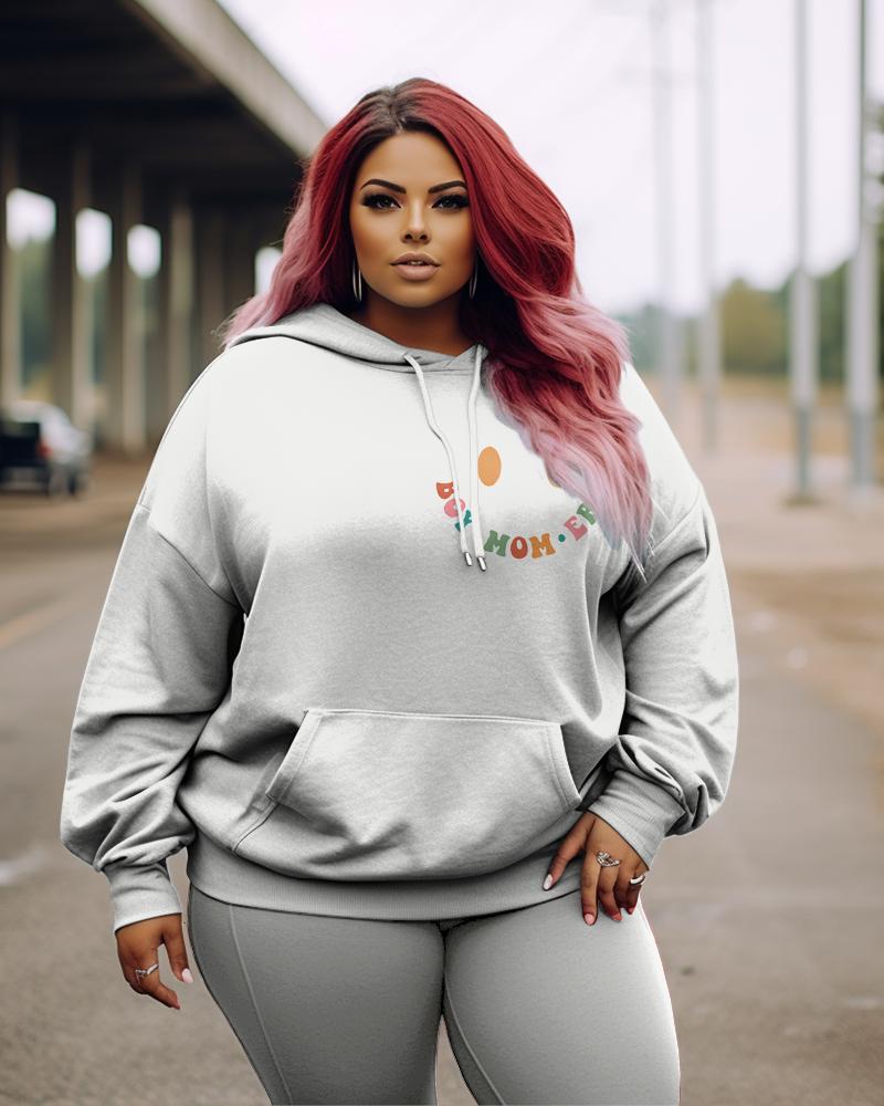 Women's Plus In My Boy Mom Era Hoodie