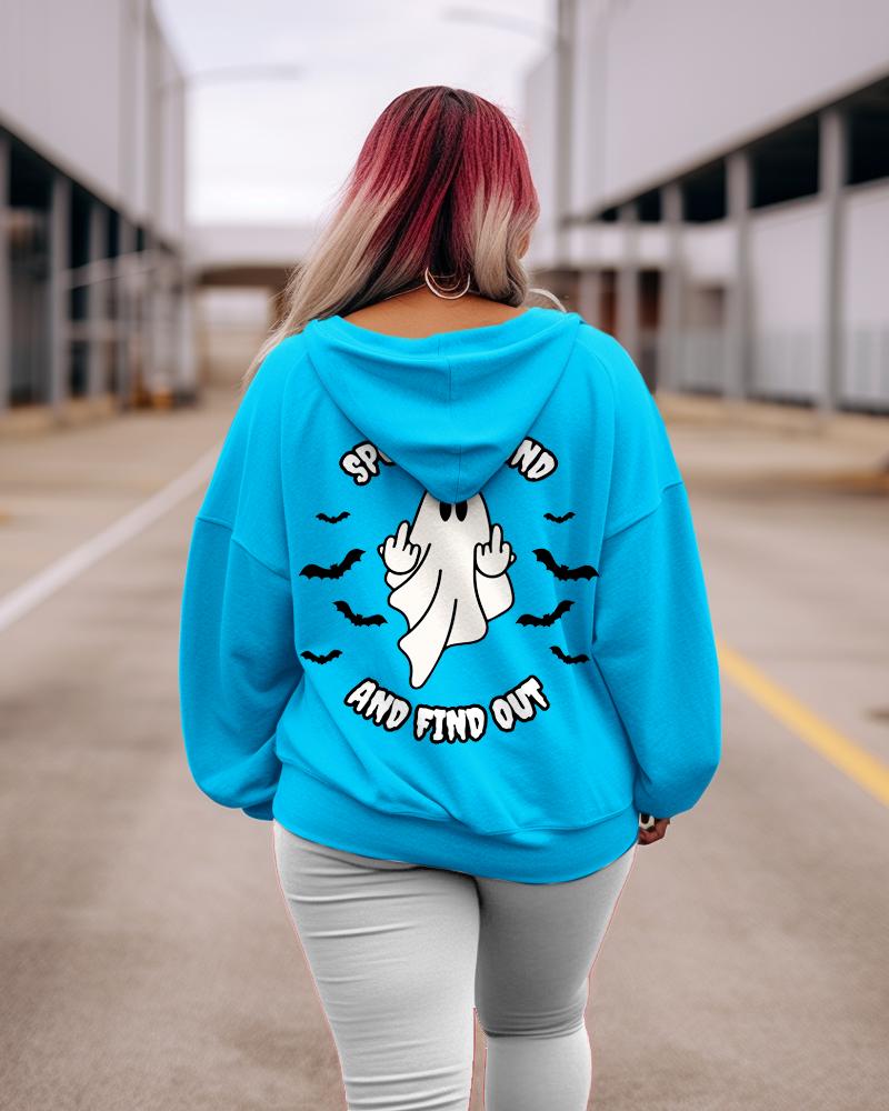 Women's Plus Spook Around And Find Out Hoodie