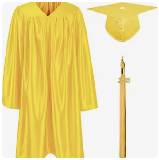 Shiny Kindergarten & Preschool Graduation Gown Cap Set...